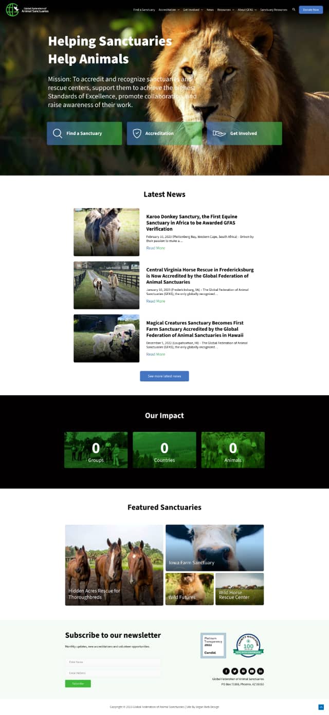 Animal Sanctuary & Rescue - Case Studies
